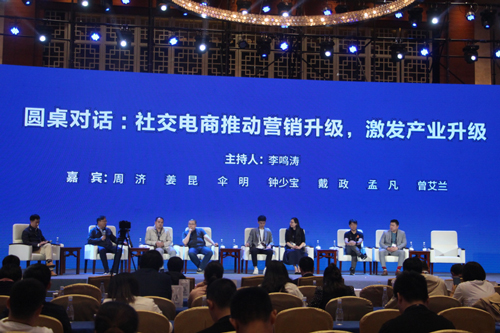 2019 Digital Expo Social E-commerce Empowering New Economic Development Forum Roundtable Dialogue Site. (Xu Hui/photo)
